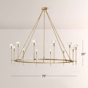Torcha Round Chandelier 70"