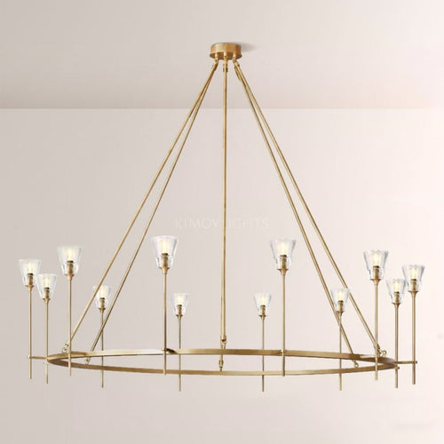 Torcha Round Chandelier 70"