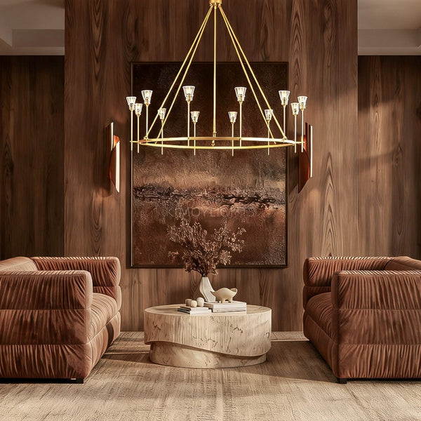 Torcha Round Chandelier 70"