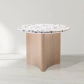 Trident Terrazzo Top Wood Accent Table