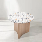 Trident Terrazzo Top Wood Accent Table