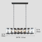 Kiko Crystal Rectangular Chandelier