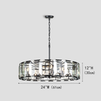 Kiko Crystal Round Chandelier 24"