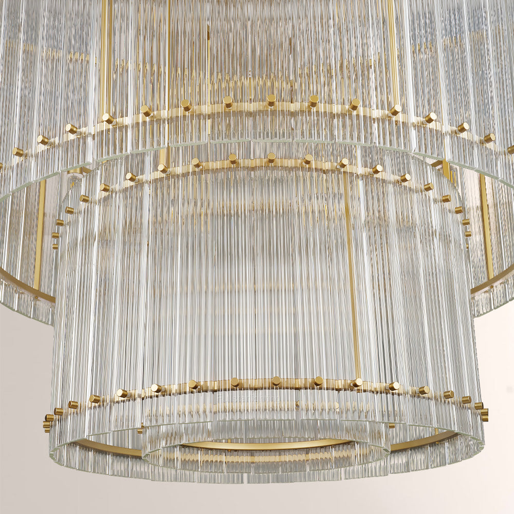 Mara Two-Tier Luxury Round Chandelier 37''