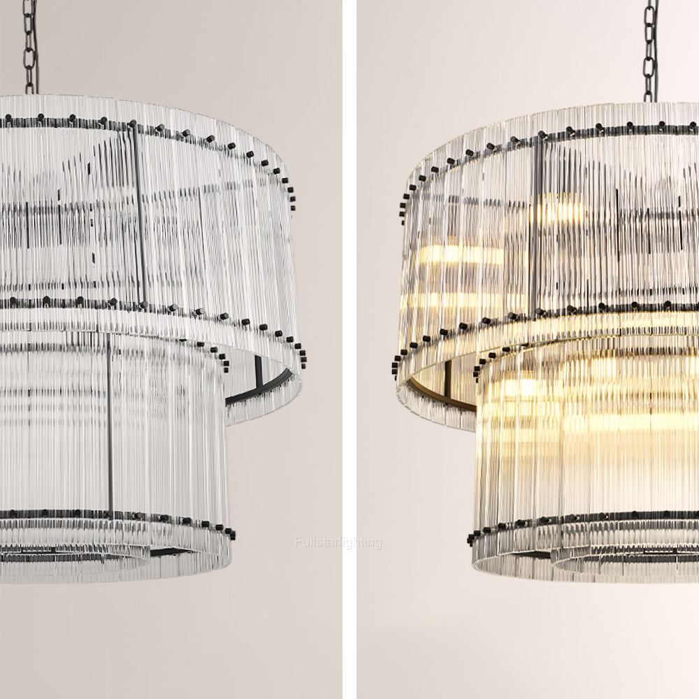 Mara Two-Tier Luxury Round Chandelier 37''