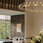 Cereak Vintage Filament Round Chandelier