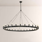 Cereak Vintage Filament Round Chandelier