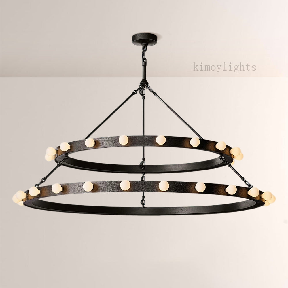 Vitara Round Two Tiered Chandelier