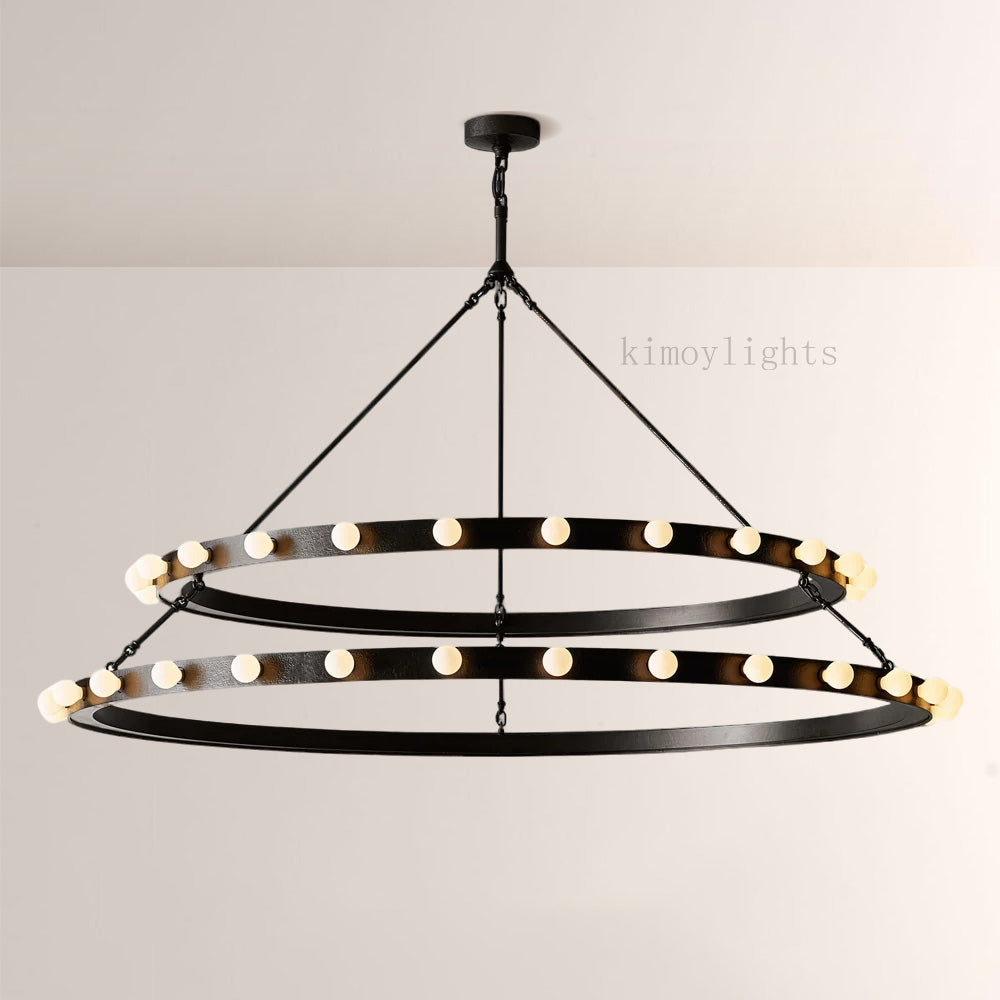 Vitara Round Two Tiered Chandelier