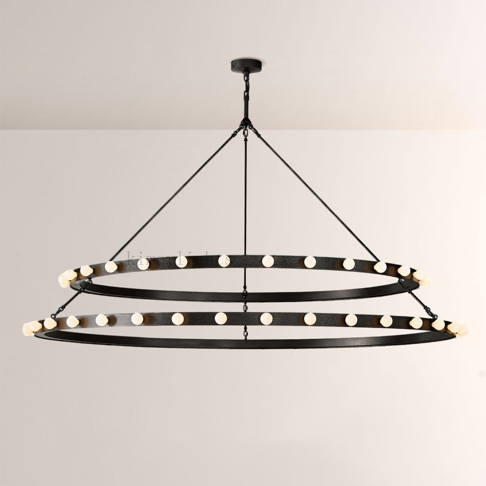 Vitara Round Two Tiered Chandelier
