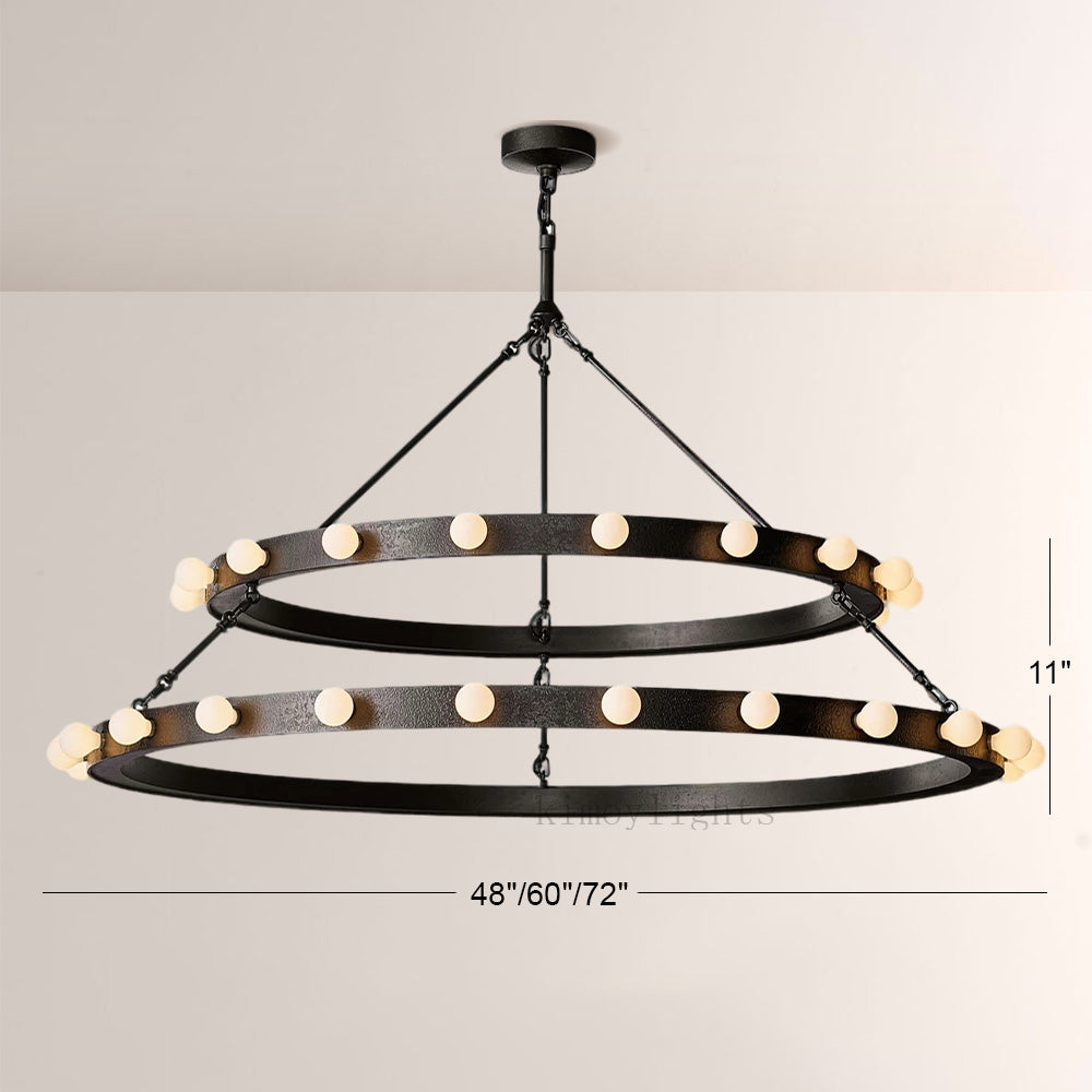 Vitara Round Two Tiered Chandelier