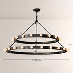 Vitara Round Two Tiered Chandelier