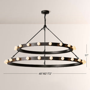 Vitara Round Two Tiered Chandelier