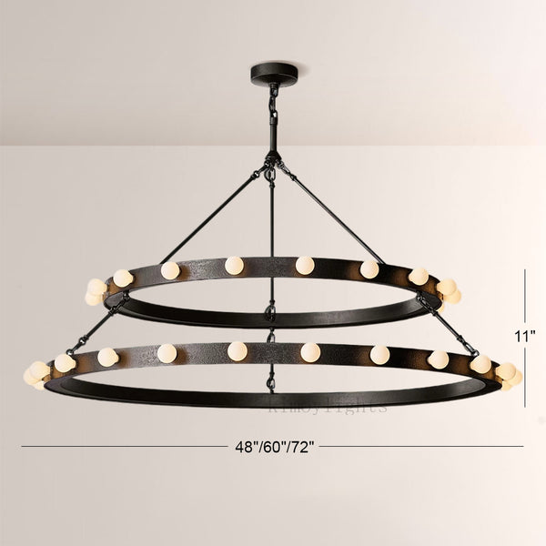 Vitara Round Two Tiered Chandelier