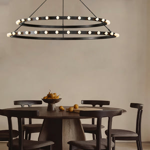 Vitara Round Two Tiered Chandelier