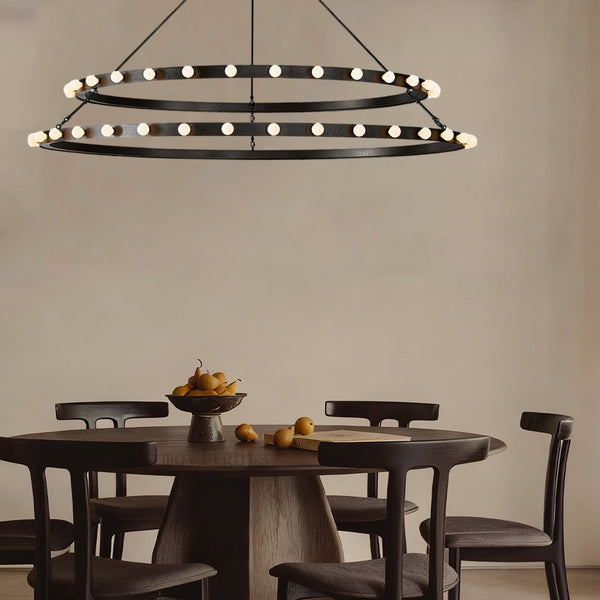 Vitara Round Two Tiered Chandelier