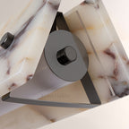 Vitrella Adjustable-Height Linear Marble Chandelier