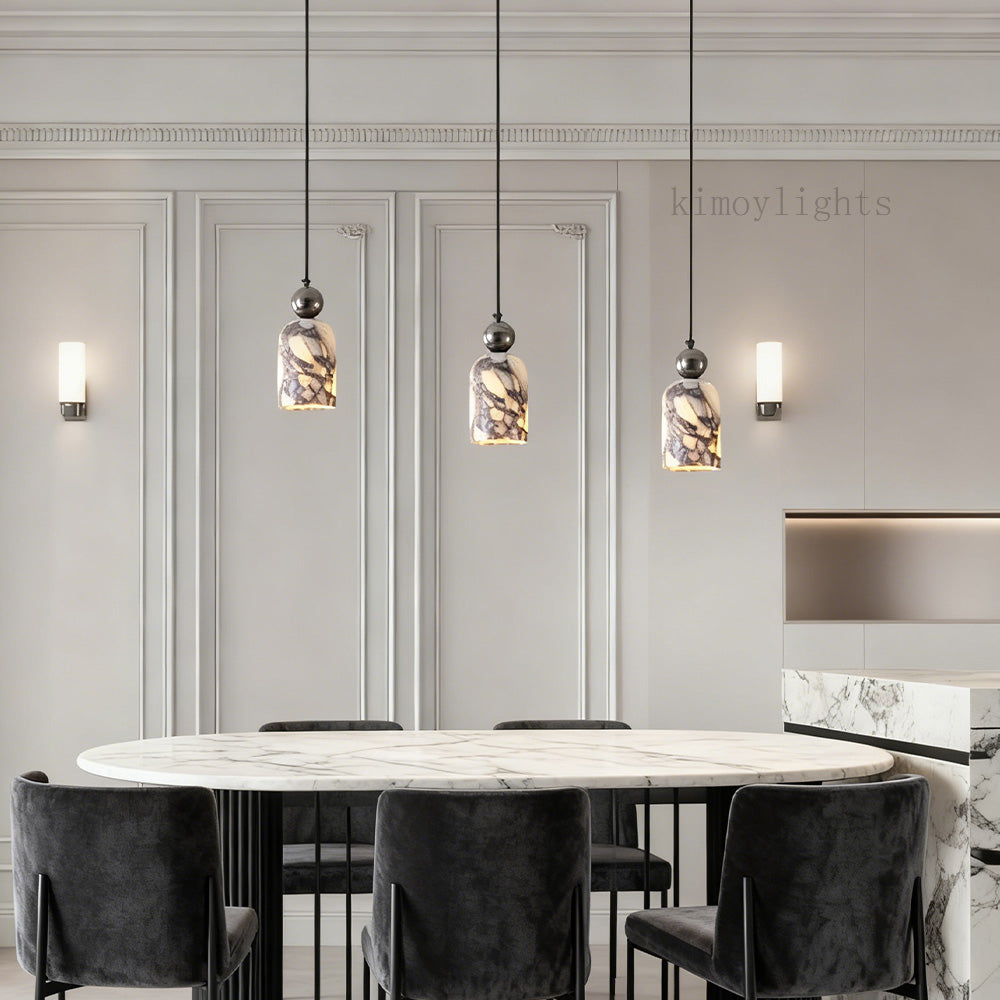 Vitrella Bell-Shaped Marble Pendant
