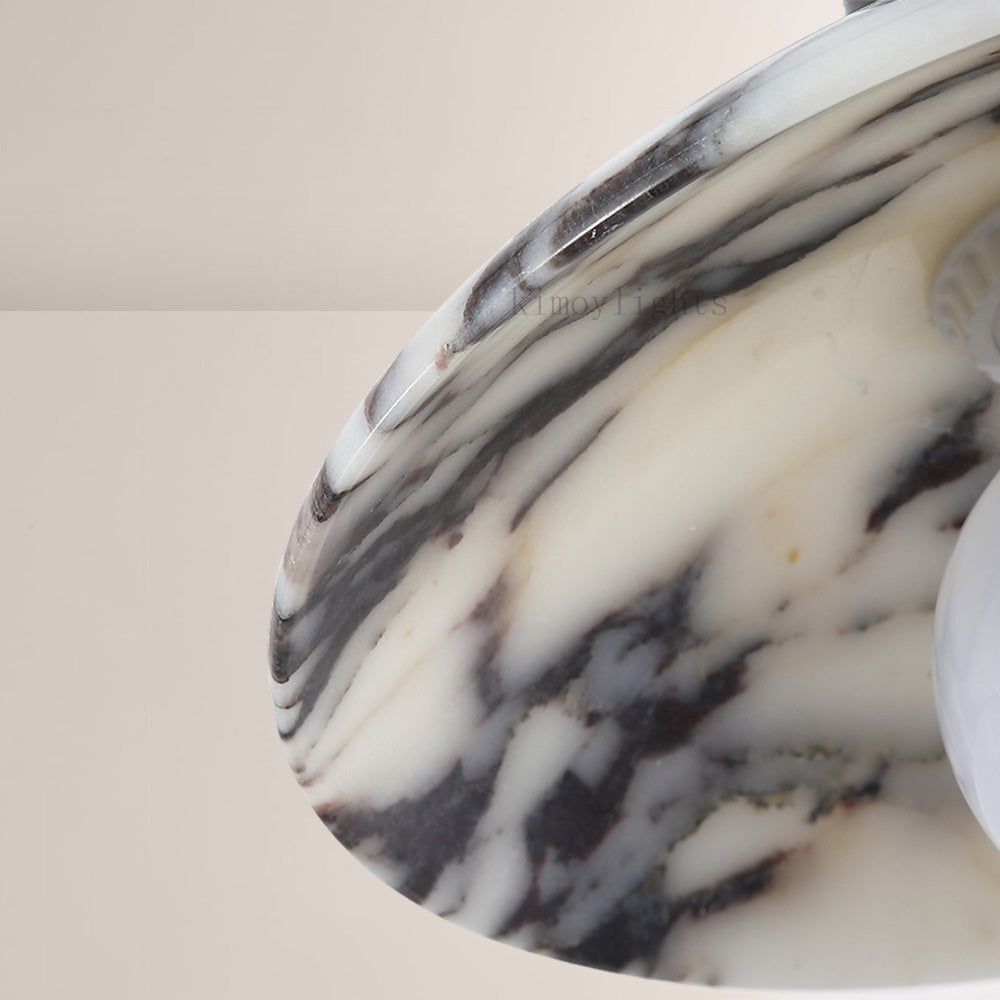 Vitrella Black & White Marble-Effect Pendant(1/2/3-Head)