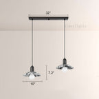 Vitrella Black & White Marble-Effect Pendant(1/2/3-Head)