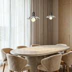 Vitrella Black & White Marble-Effect Pendant(1/2/3-Head)