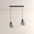 Vitrella Cream Marble-Effect Cylindrical Pendant(2/3-Head)