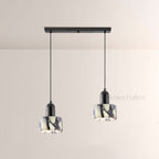 Vitrella Cream Marble-Effect Cylindrical Pendant(2/3-Head)