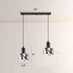Vitrella Cream Marble-Effect Cylindrical Pendant(2/3-Head)