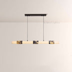 Vitrella Cylindrical Marble-Accent Linear Chandelier