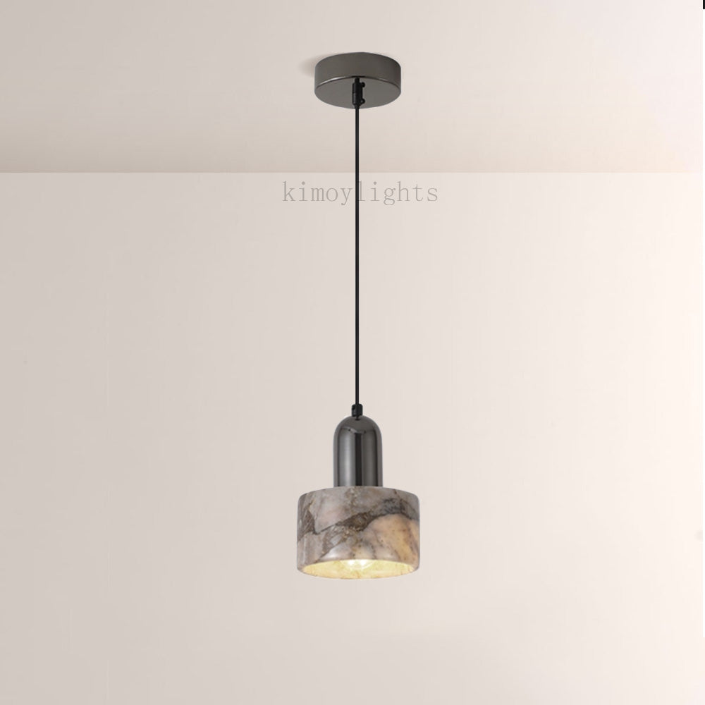 Vitrella Cylindrical Marble Pendant