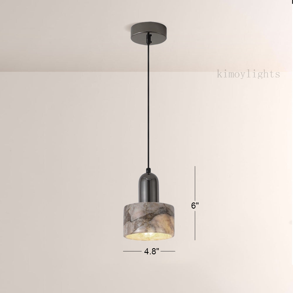 Vitrella Cylindrical Marble Pendant