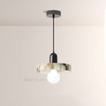 Vitrella Disc-Shade Marble Pendant