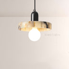 Vitrella Disc-Shade Marble Pendant