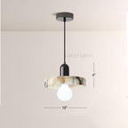 Vitrella Disc-Shade Marble Pendant