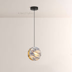 Vitrella Disc-Shaped Marble Pendant