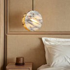 Vitrella Disc-Shaped Marble Pendant