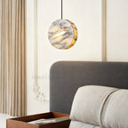 Vitrella Disc-Shaped Marble Pendant