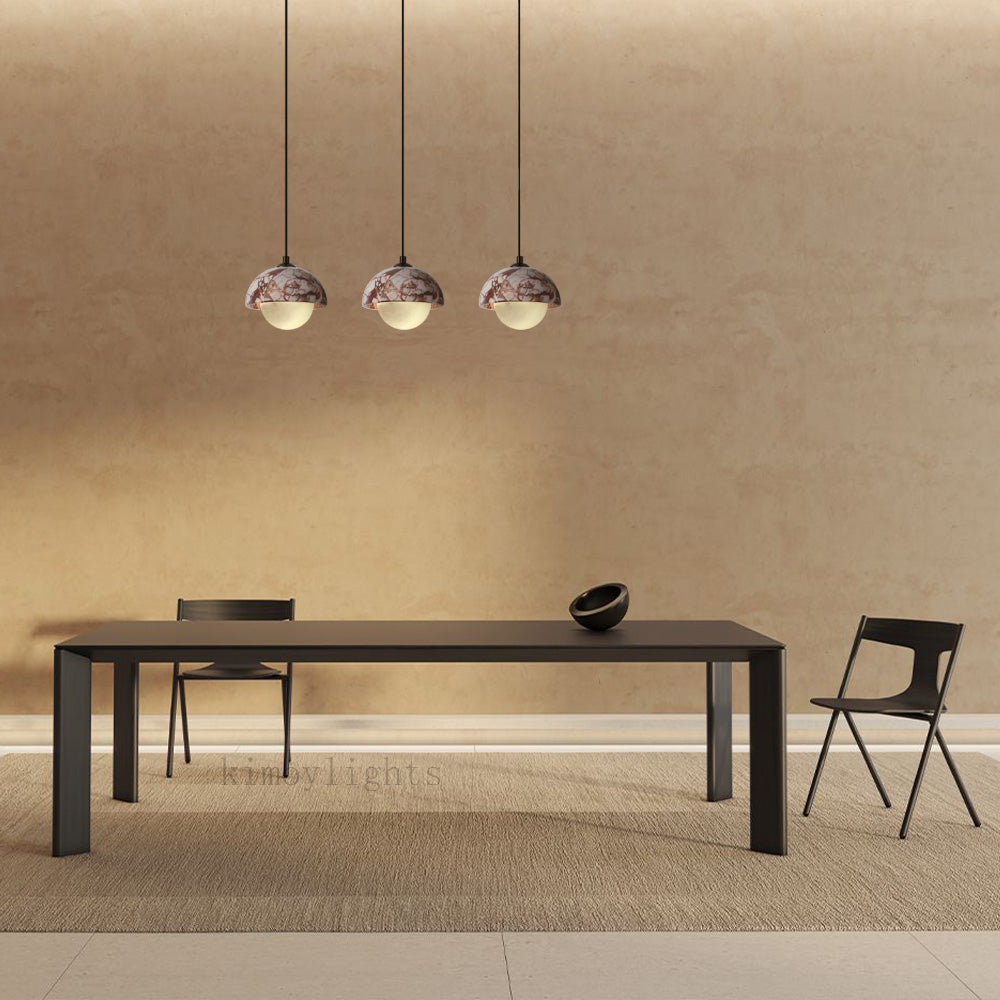 Vitrella Dome-Shade Marble Pendant(1/3-Head)
