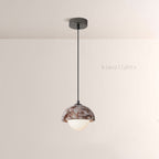 Vitrella Dome-Shade Marble Pendant(1/3-Head)
