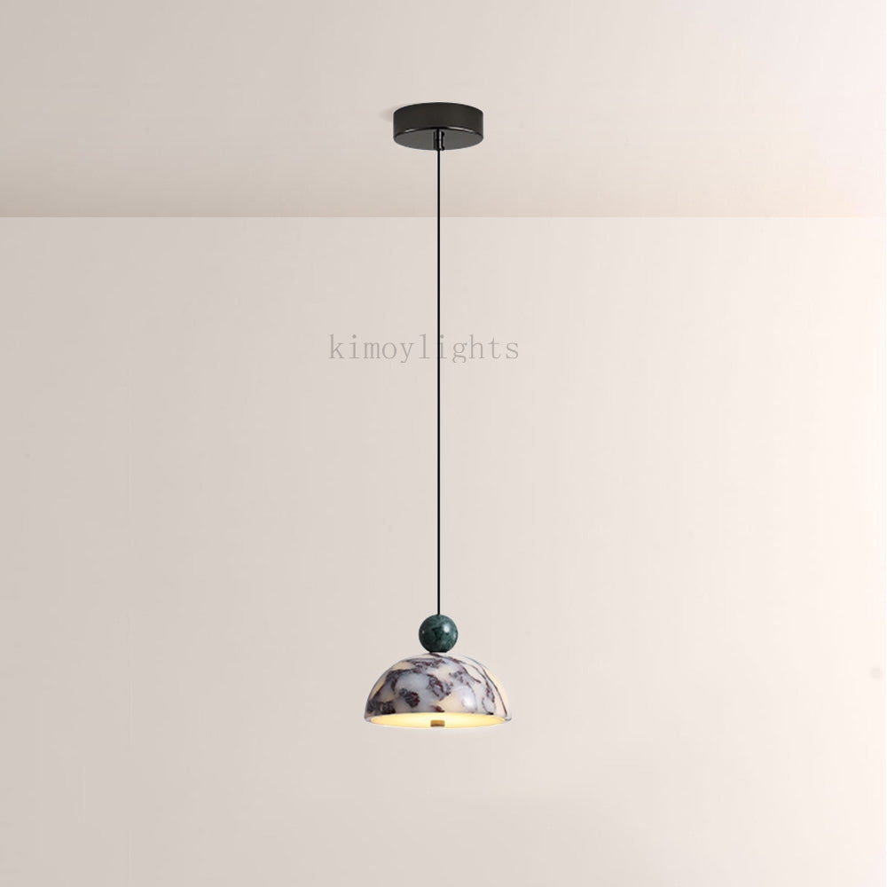 Vitrella Dome-Shaped Marble Pendant