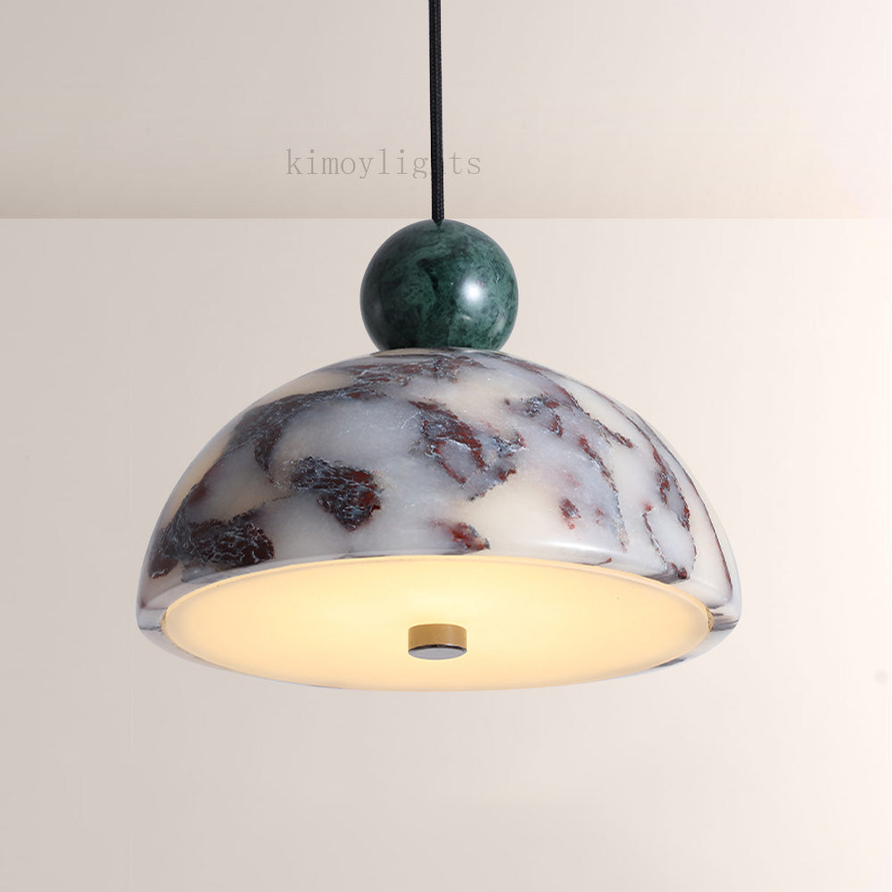 Vitrella Dome-Shaped Marble Pendant