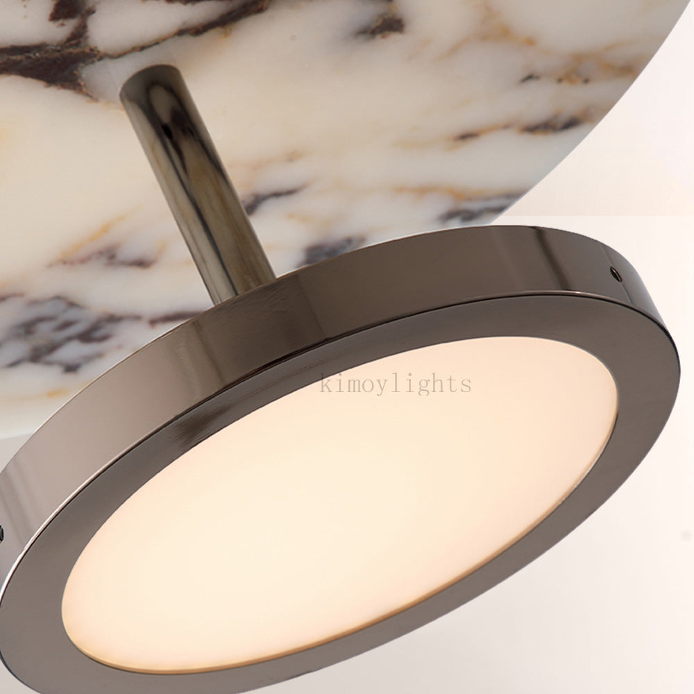Vitrella Double-Disc Marble Pendant