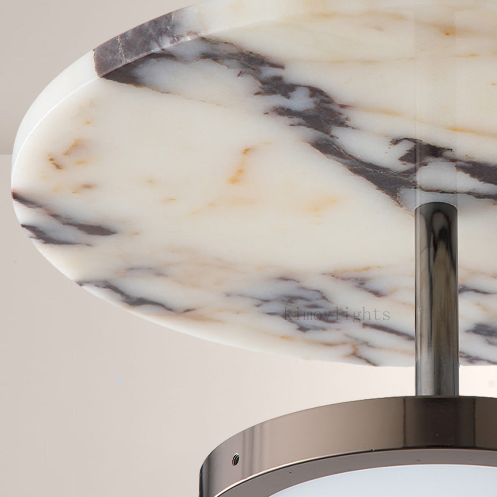 Vitrella Double-Disc Marble Pendant