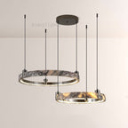 Vitrella Double-Ring Marble Chandelier