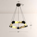 Vitrella Hexagonal Marble Chandelier