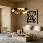 Vitrella Hexagonal Marble Chandelier