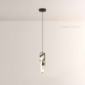 Vitrella Layered Cylindrical Marble Pendant