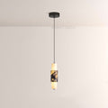 Vitrella Layered Marble Cylinder Pendant