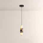 Vitrella Layered Marble Cylinder Pendant