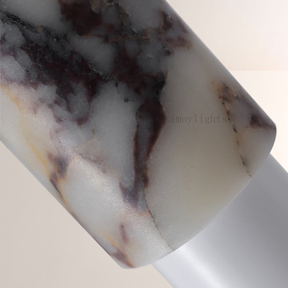 Vitrella Layered Marble Cylinder Pendant
